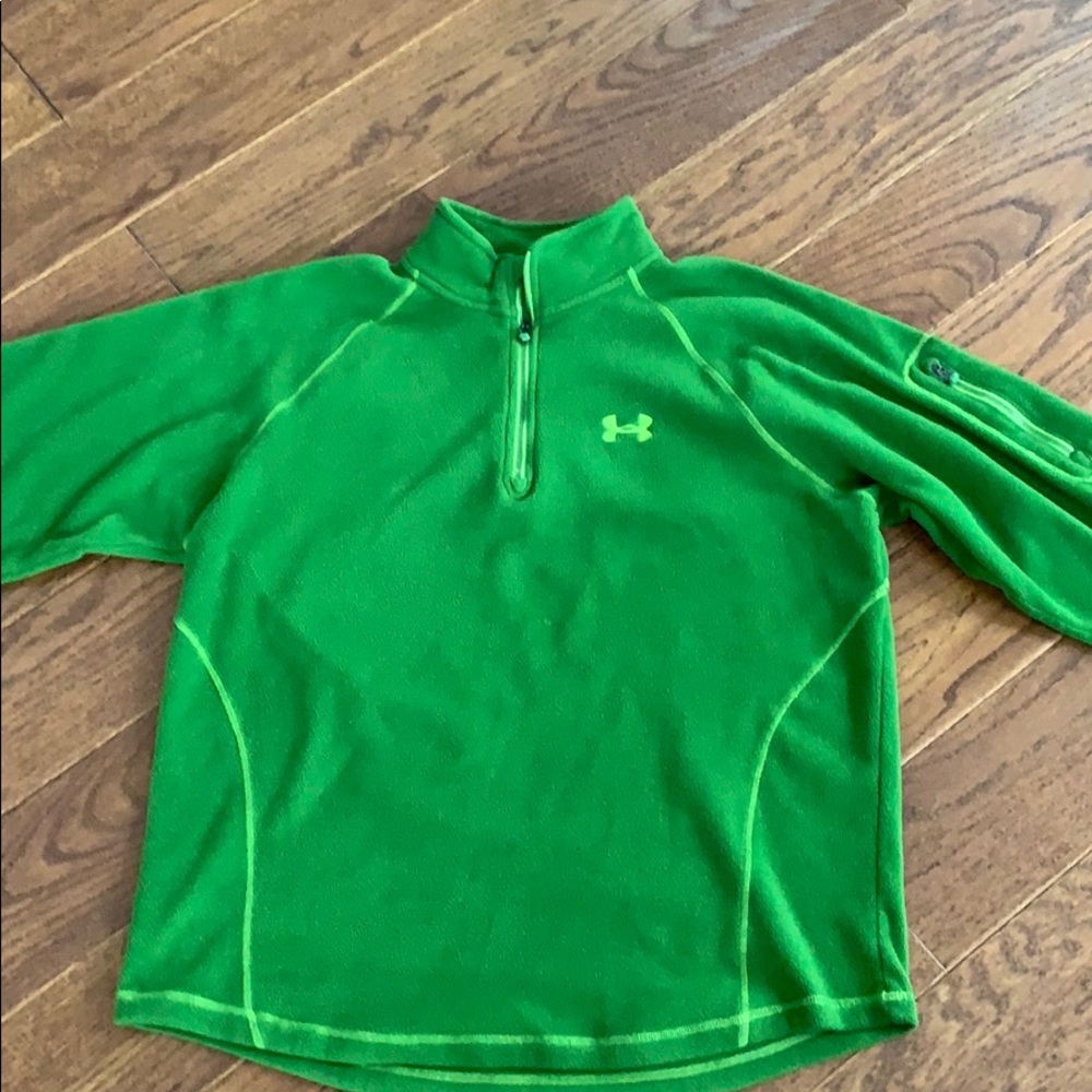 Under Armour Pullover. Green Size Medium